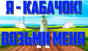 Я - Кабачок! Возьми Меня