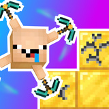 Craft a pickaxe and dig: Merge Noob