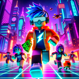 Build a Cyberpunk City with Robby at Robux