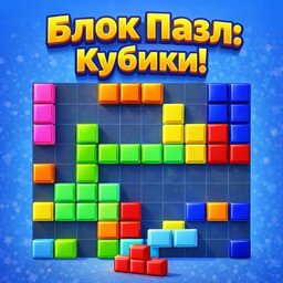 Блок Пазл: Кубики!