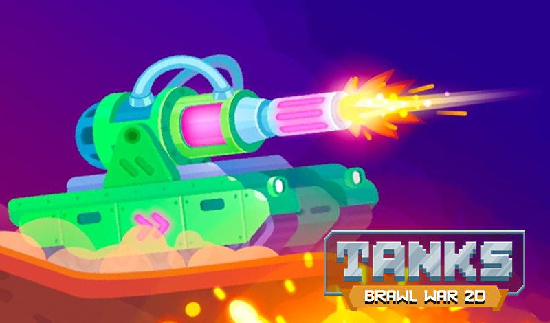Tanks Brawl War 2D game cover