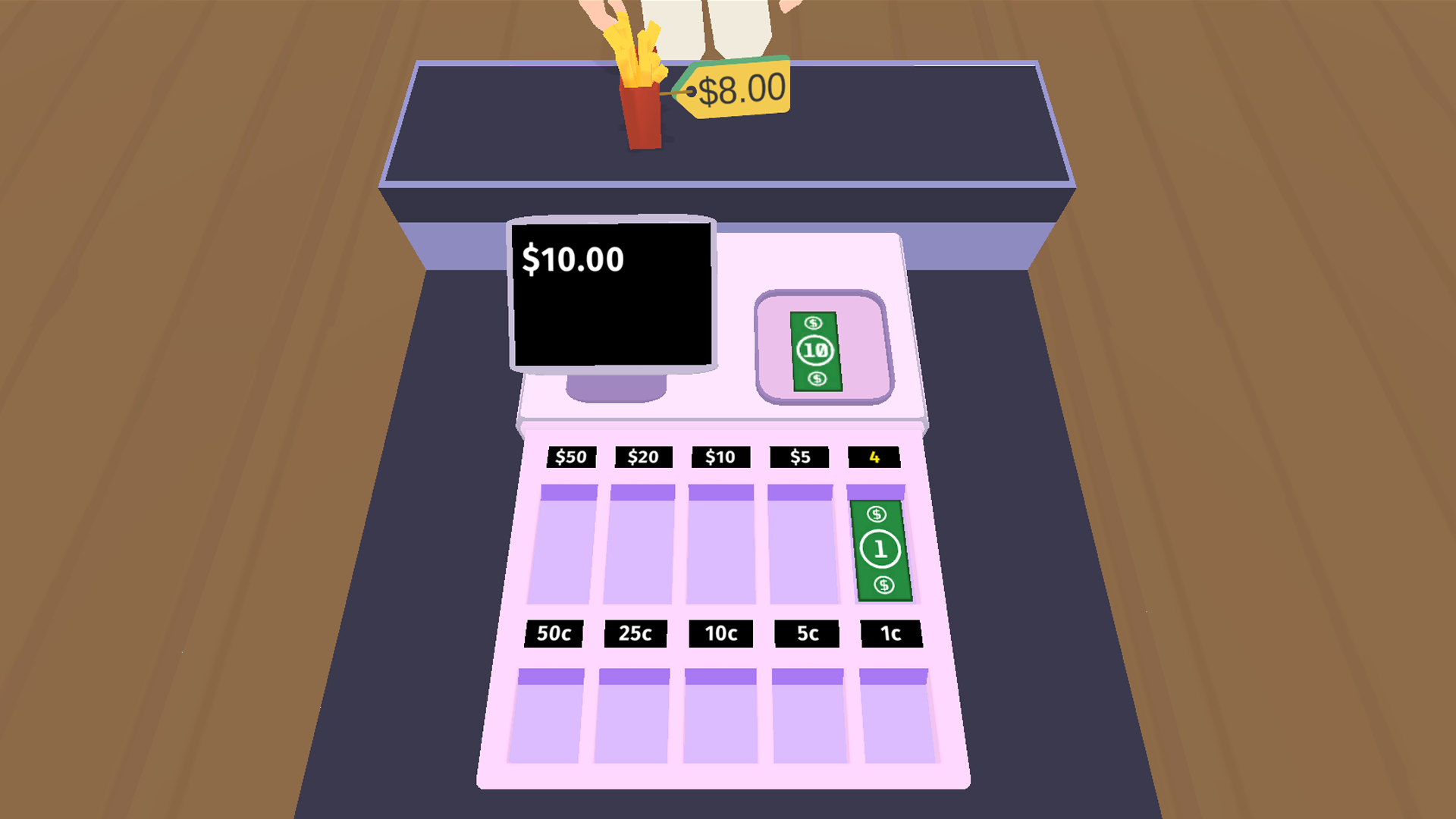 Cashier games screenshot