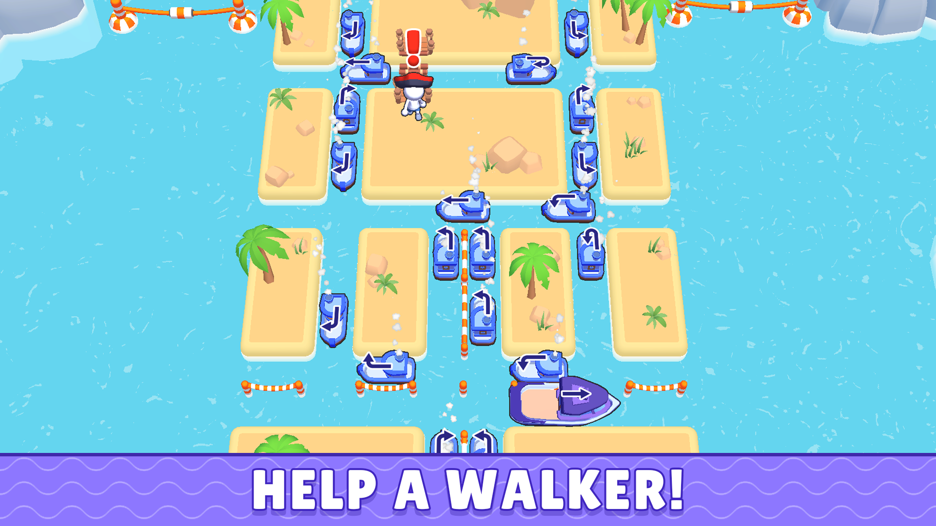 Traffic jam on the River! Untangle the Boats screenshot