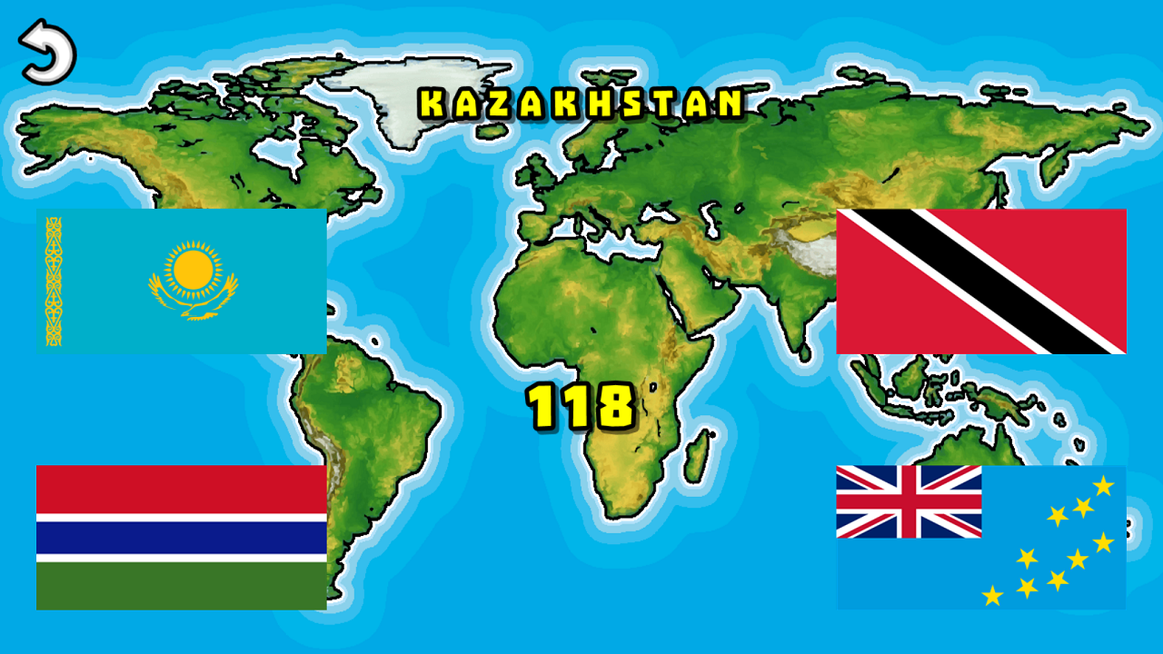 Choose the Flag of the Country screenshot