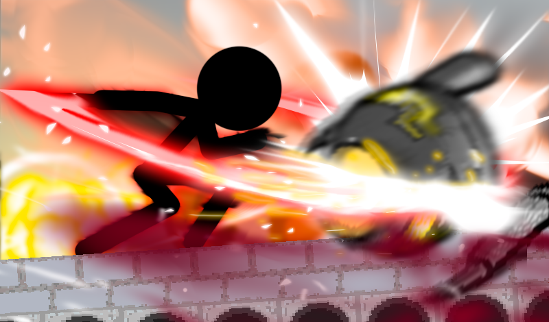 Stickman! Powerful monster slicing game cover