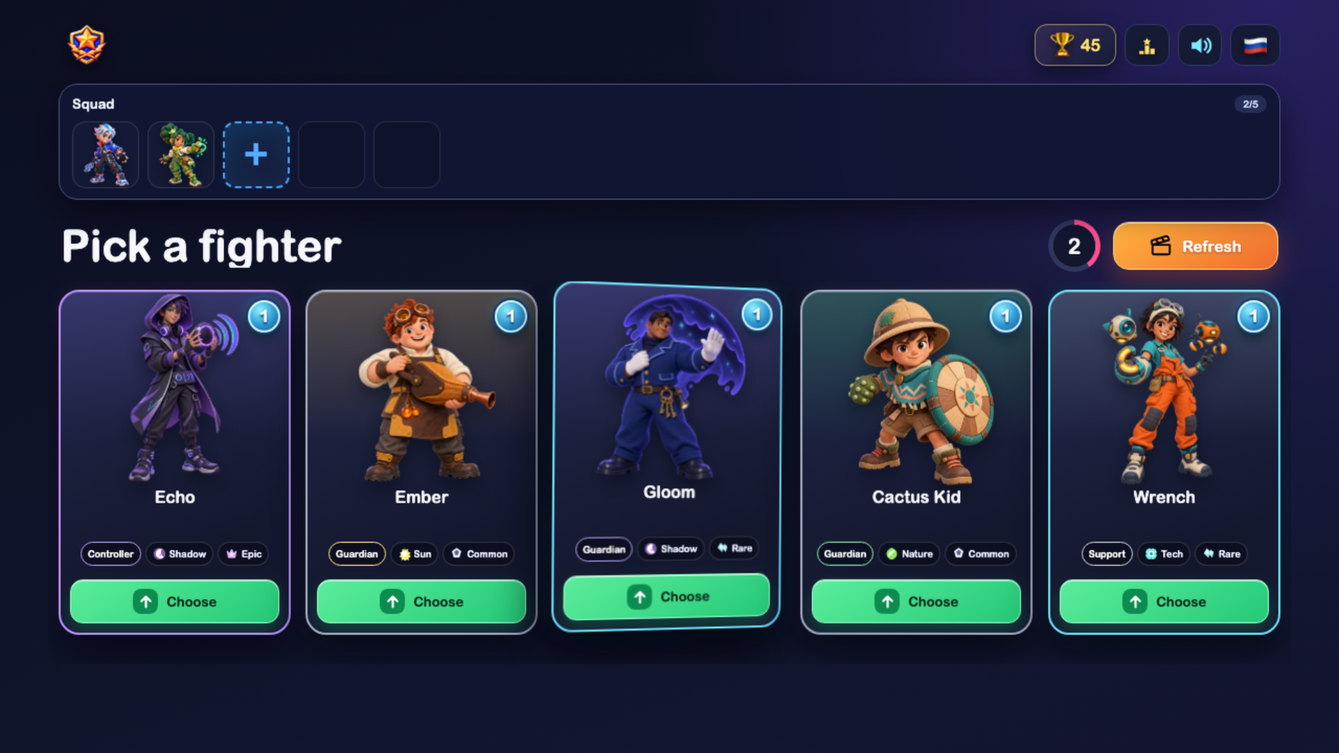 Fighter Draft: Dream Squad screenshot