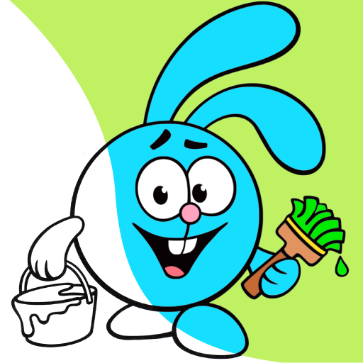 Colouring book Funny Smeshariki icon