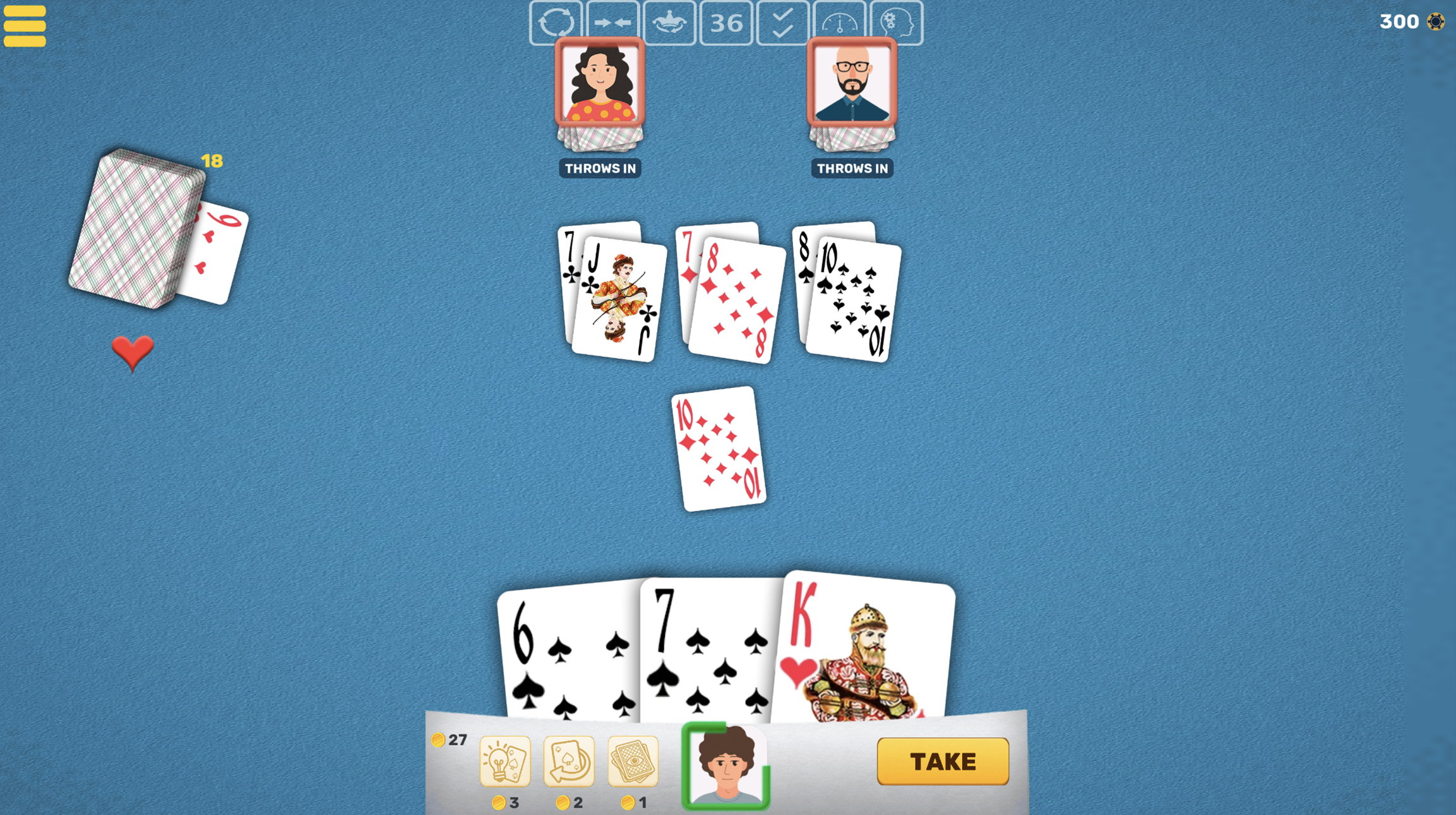 Durak transfer regular cards screenshot 1