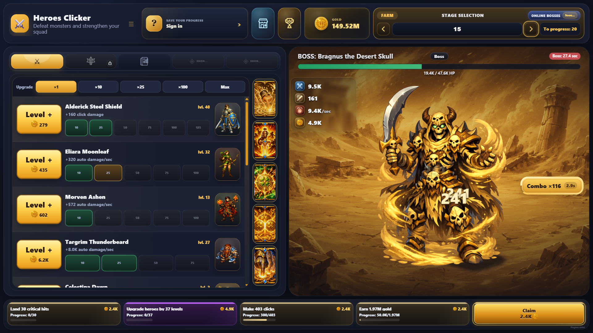 Heroes Clicker — screenshot 1