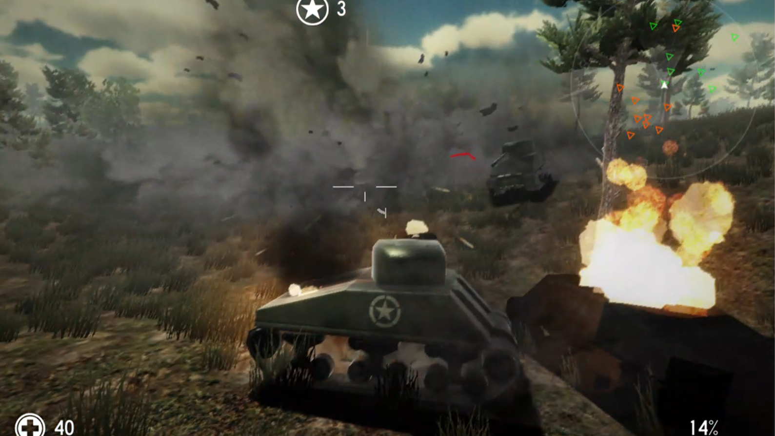 Realistic Tank War 3D screenshot