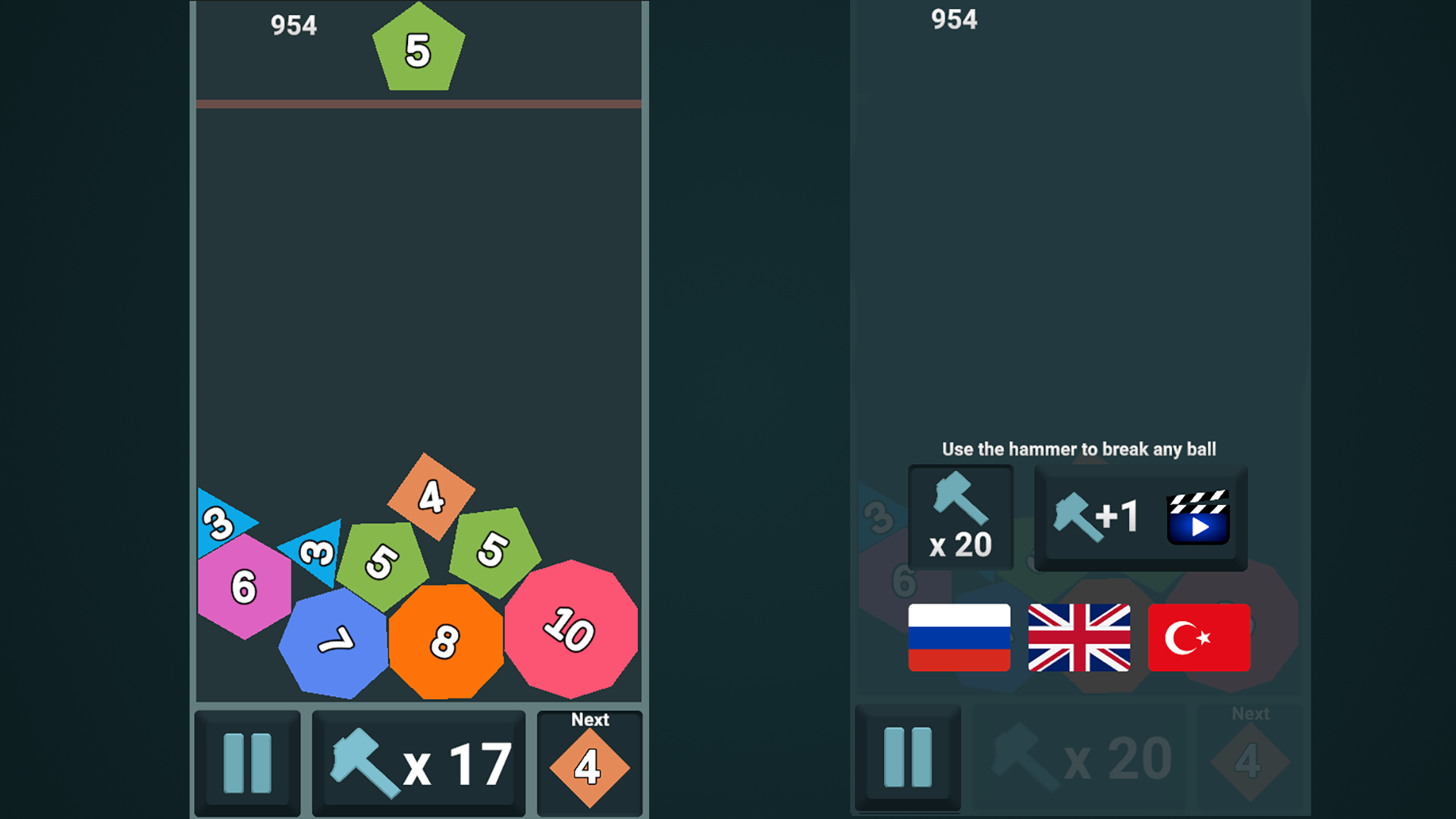 Shape Evolution: 2048 Number Merge — screenshot 1