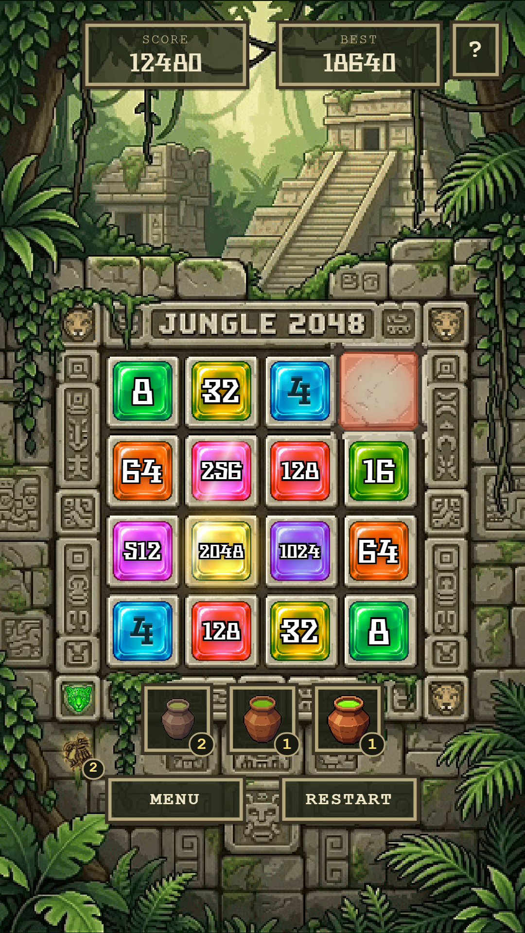 Jungle 2048 screenshot 4