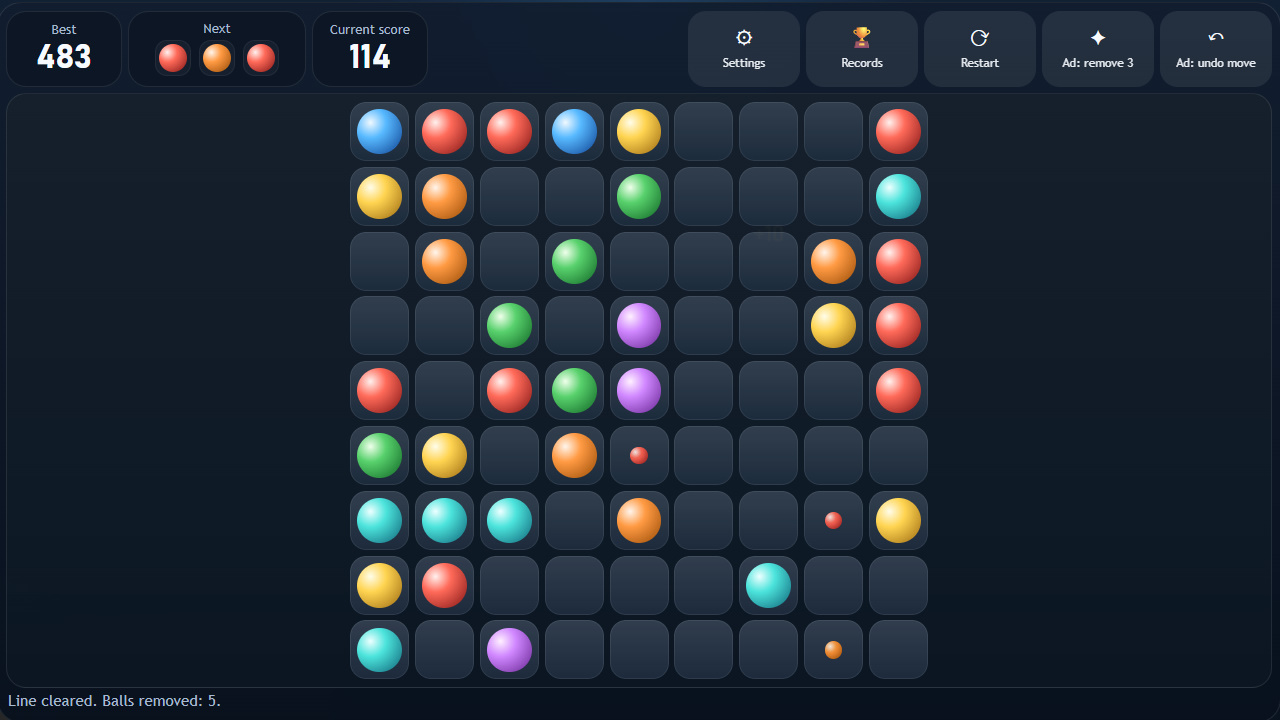 Lines 98 Classic Balls — screenshot 4