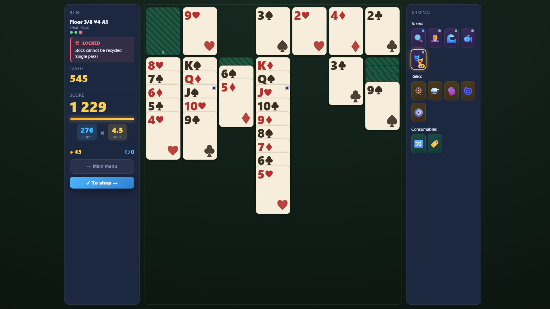 Deck of Fate: Solitaire Roguelike — screenshot 3