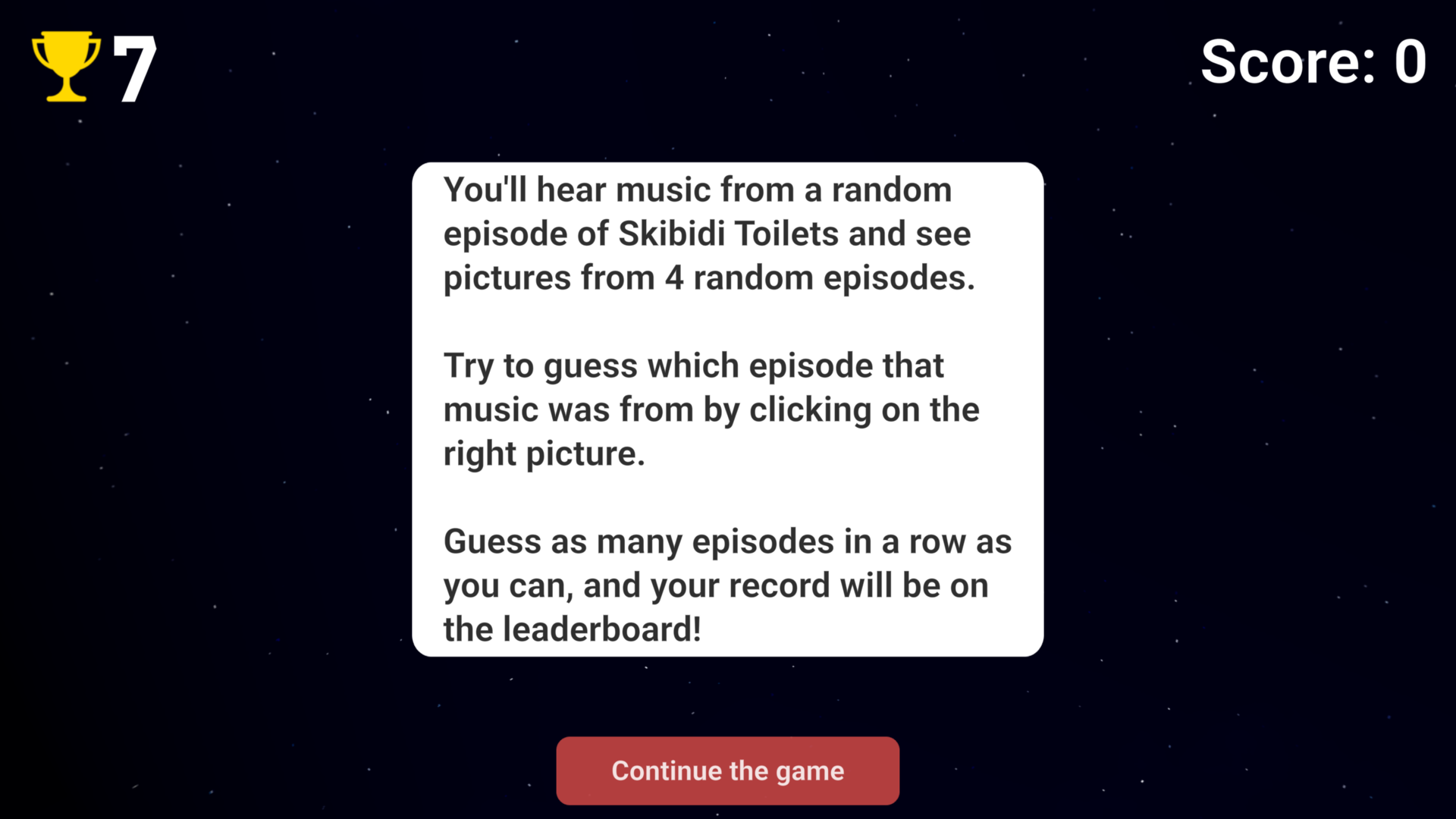 Guess Skibidi Toilet screenshot