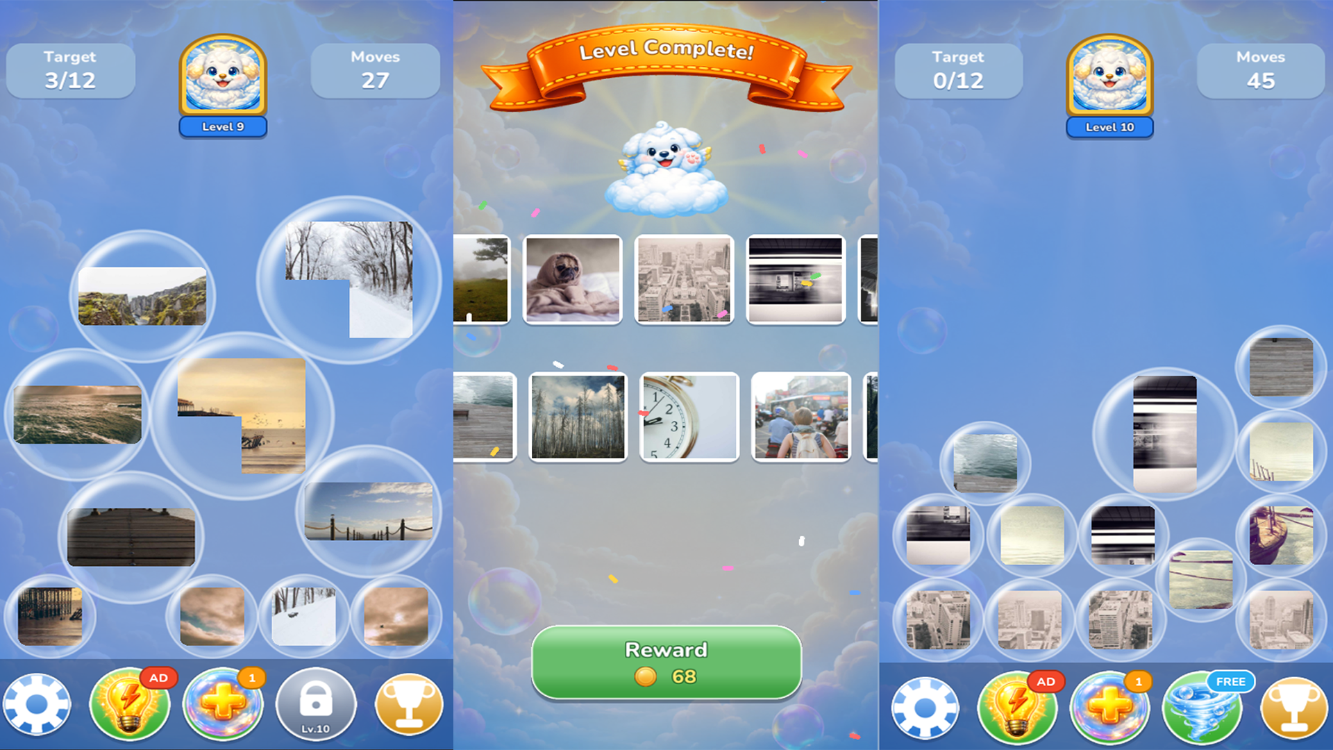 Pics in Bubbles - Pop Jigsaw Puzzle — screenshot 2