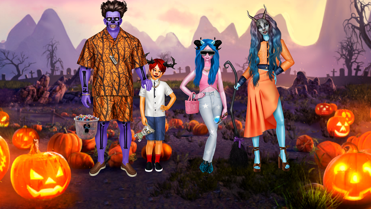 Monsters Family Dress Up screenshot