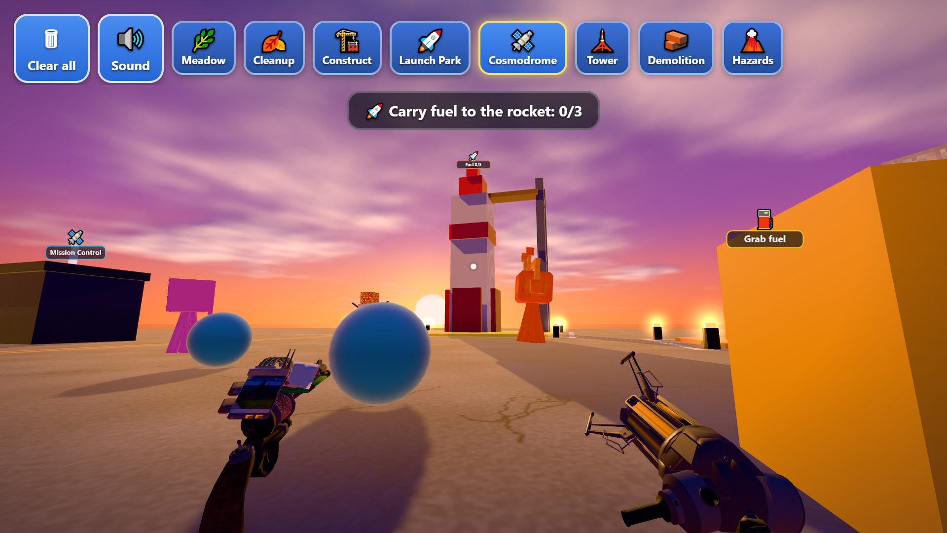 Gravity gun 3D sandbox screenshot 1