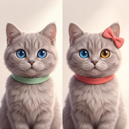 Уютные коты: найди 10 отличий