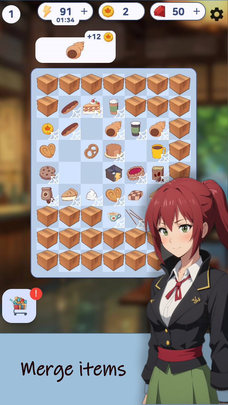 Maple Cafe Merge Story screenshot 4