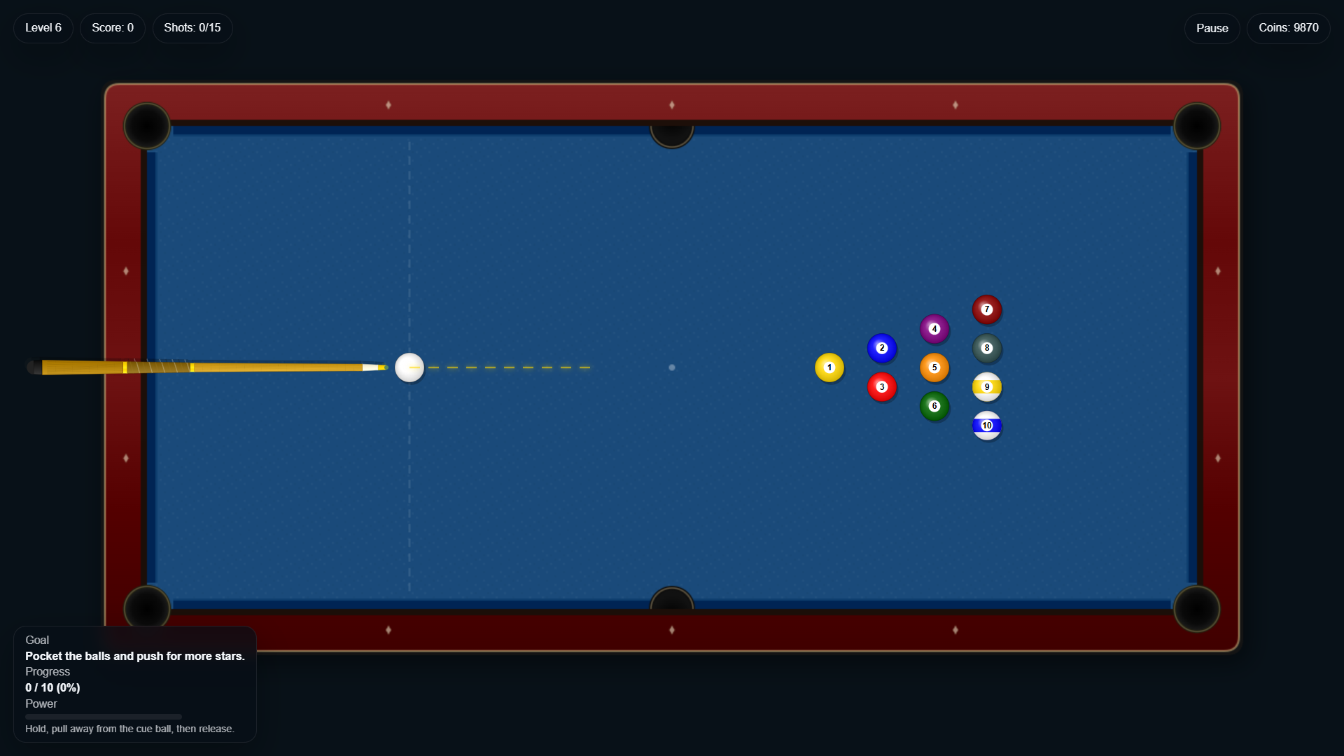 Pocket Billiard: 10 Levels — screenshot 6
