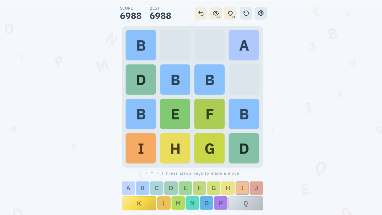 2048 Alphabet — screenshot 1