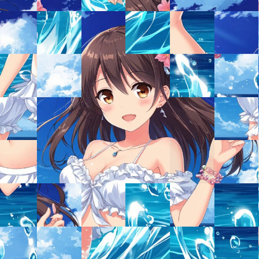 Girls on the beach puzzles icon