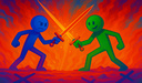 Obby Stickman: On Swords