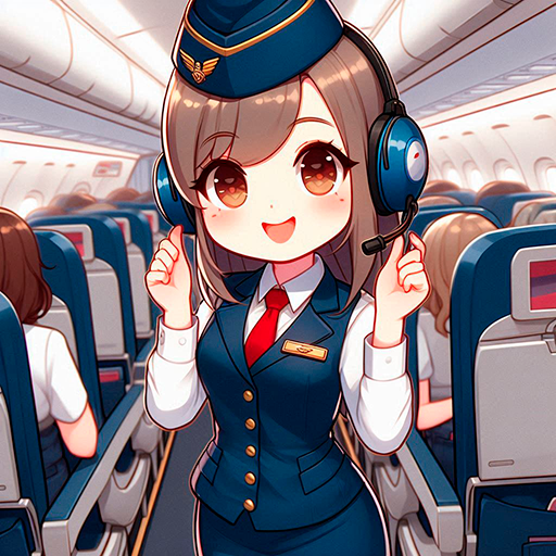 The gorgeous stewardess icon