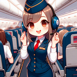 The gorgeous stewardess