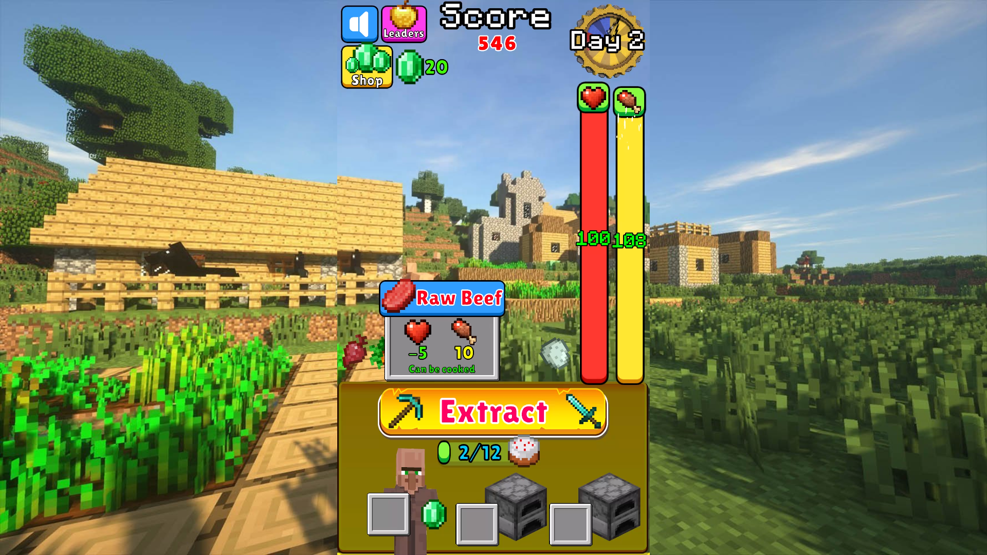 Mine Clicker: Noob Survival! — screenshot 1