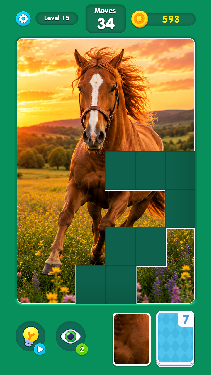 Jigsaw Сard Solitaire screenshot 8