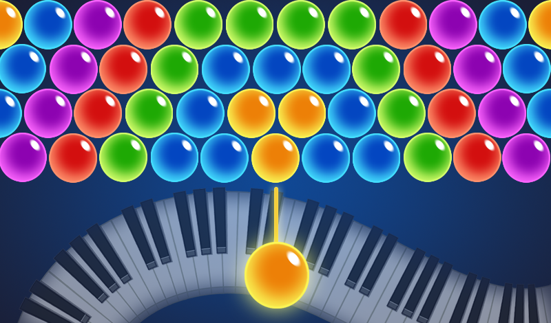 Bubble Shoot Piano game cover