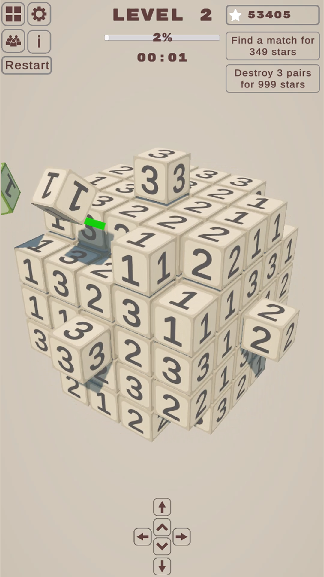 Numbers 3D Cubes: Disassemble Figure screenshot 5