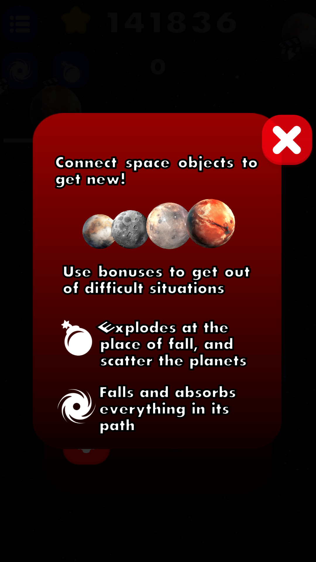 Planetarium merge: Match the planets screenshot 12