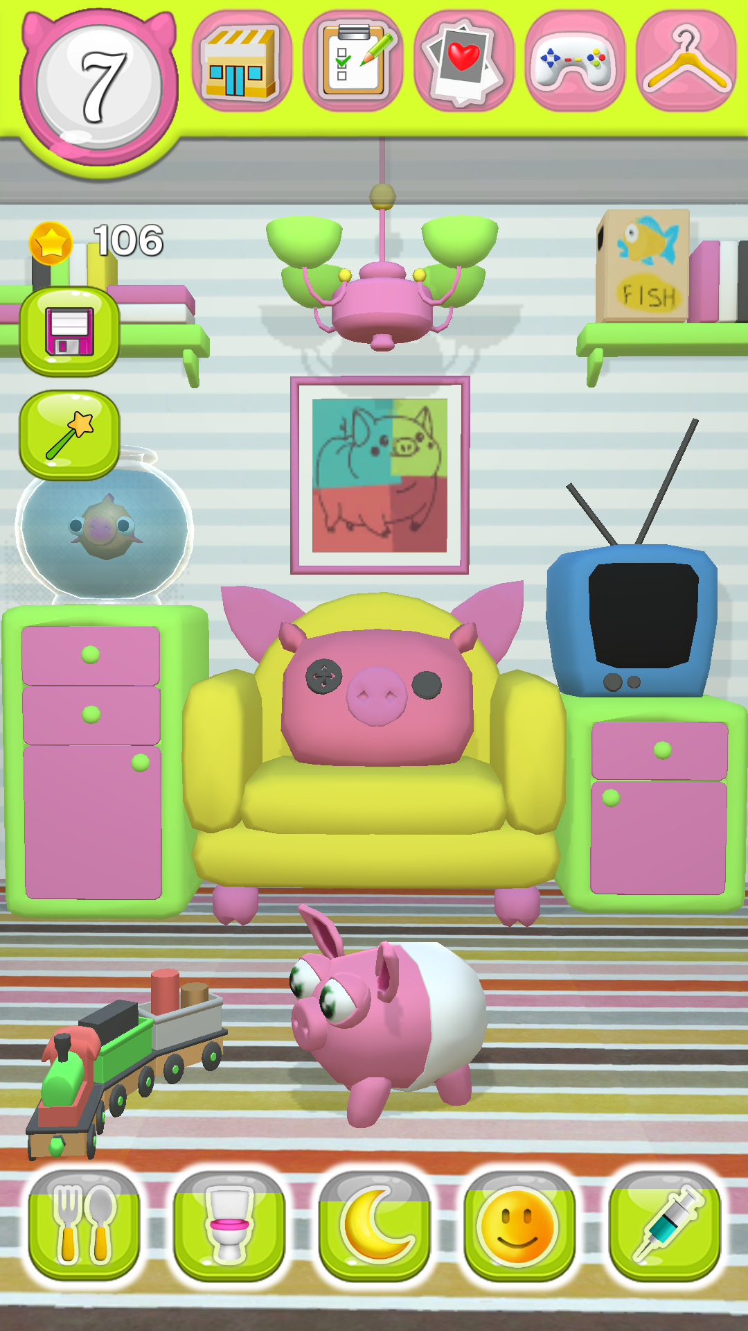 Pig Pigotchi. Grow a pig! My pet screenshot 12