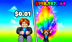 Grow Crystals! Obby Farm Tycoon Magnate +1 RNG