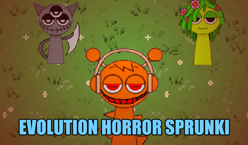 Evolution horror Sprunki game cover
