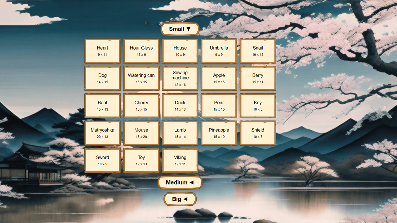 The Shogun nonograms screenshot