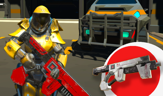 Cosmo: Shooter battle filed with Robots & Blusters