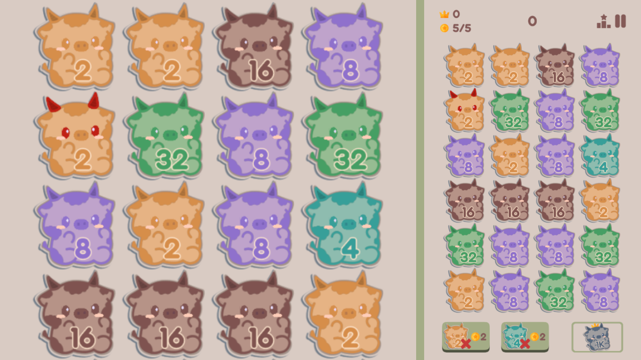 Бурёлки 2048 — screenshot 1