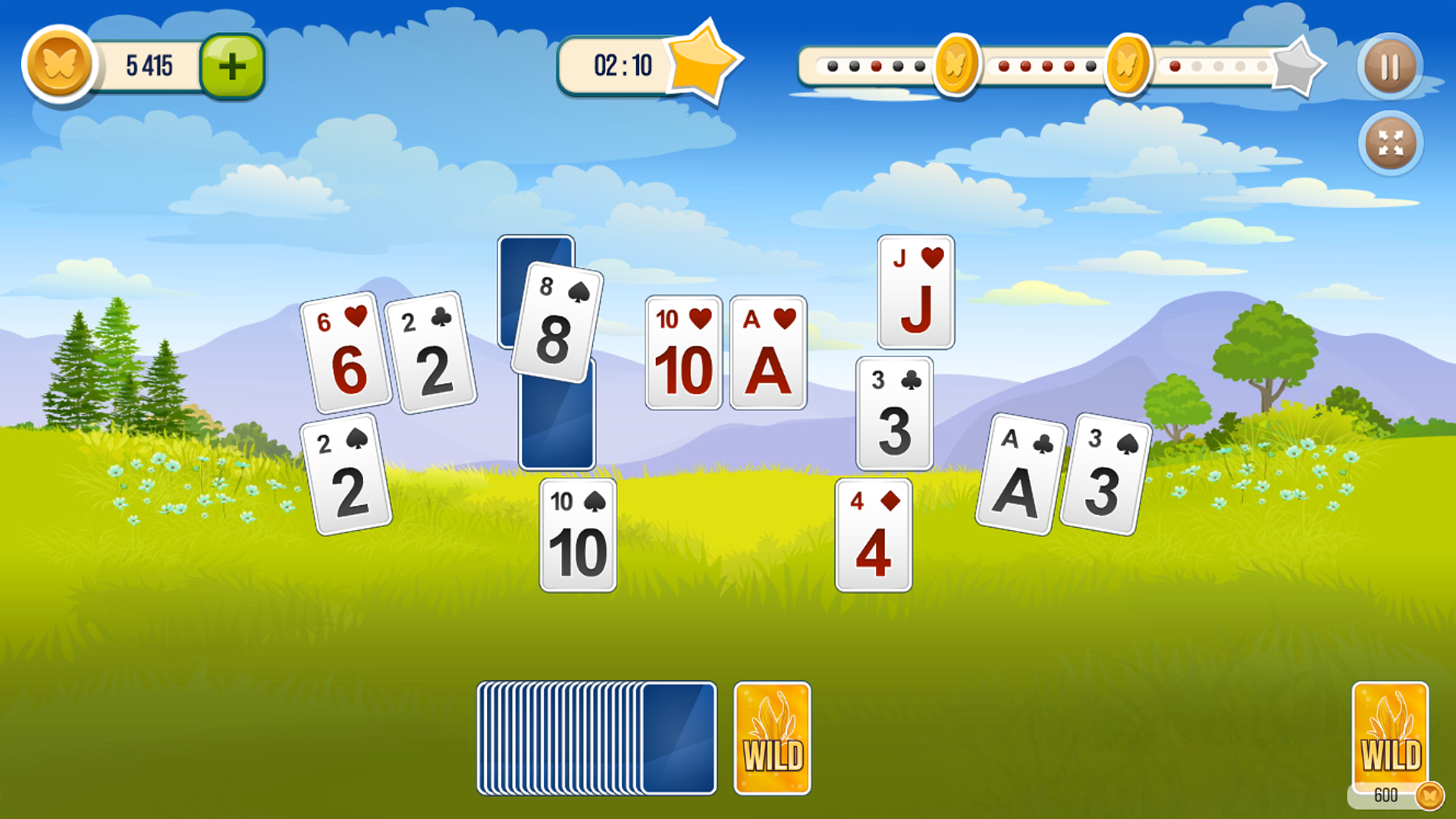 Solitaire TriPeaks Garden screenshot