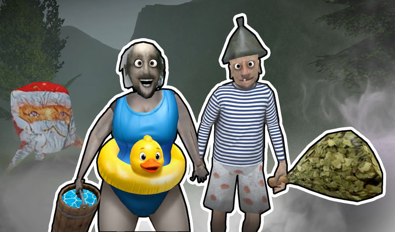 Granny In Sauna game cover