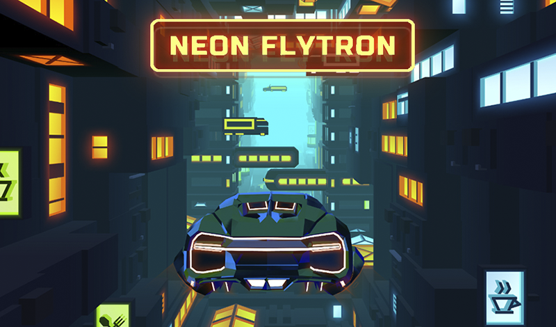 Neon Flytron: Cyberpunk Racer game cover