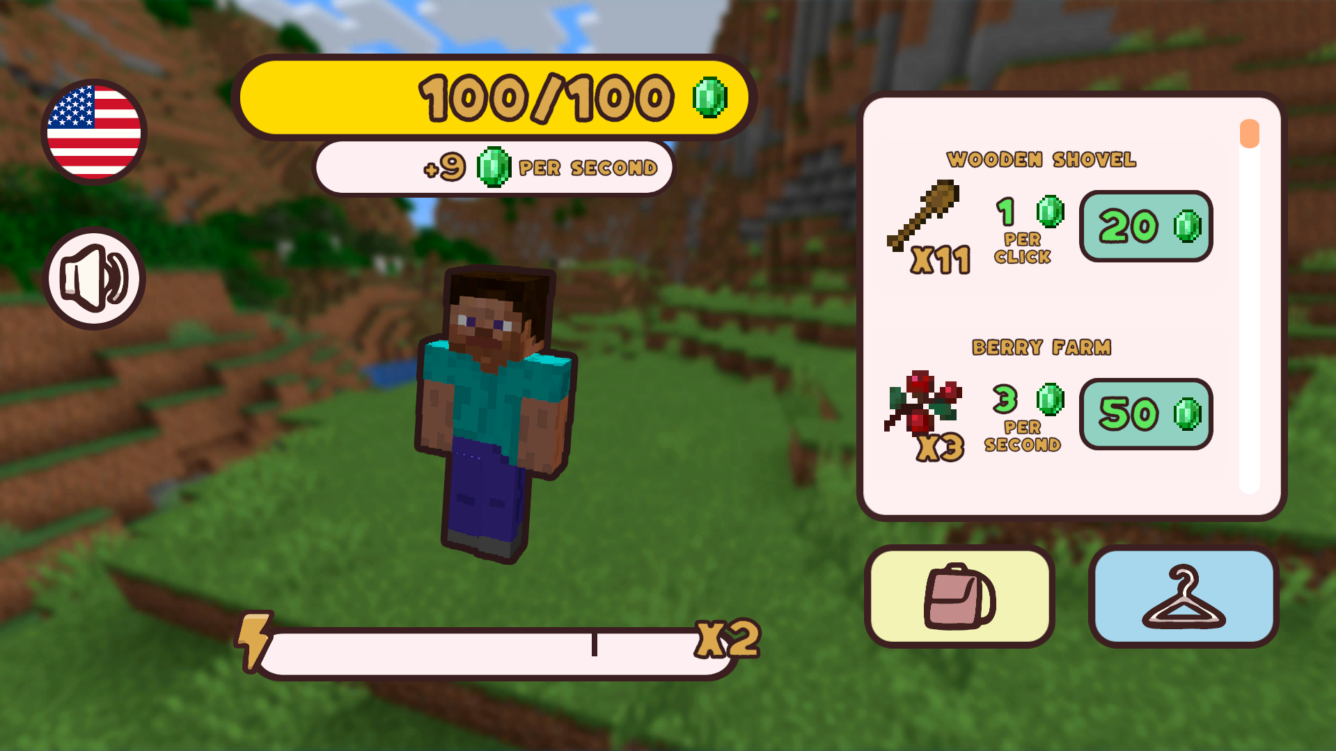 Steve Evolution Mega Clicker screenshot