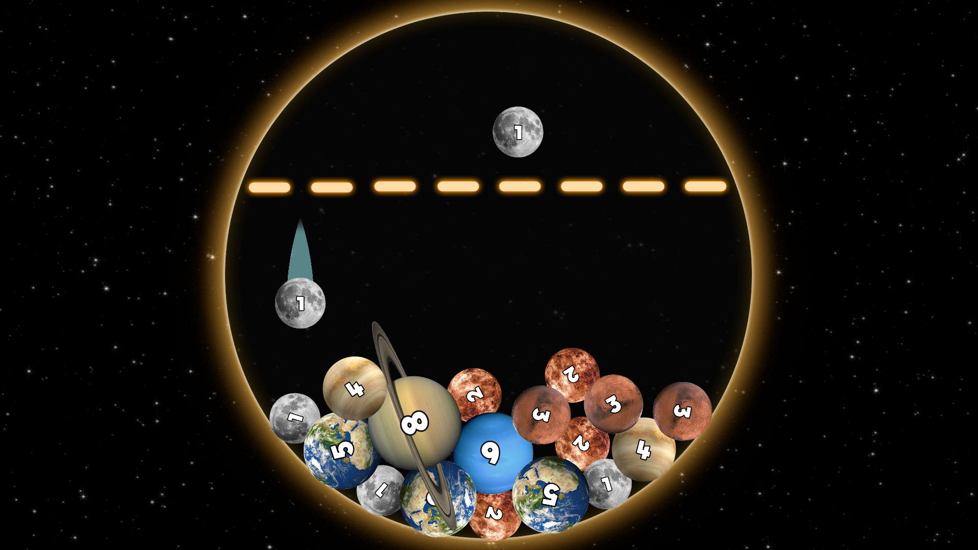 Merge the planets of the solar system 2048! screenshot