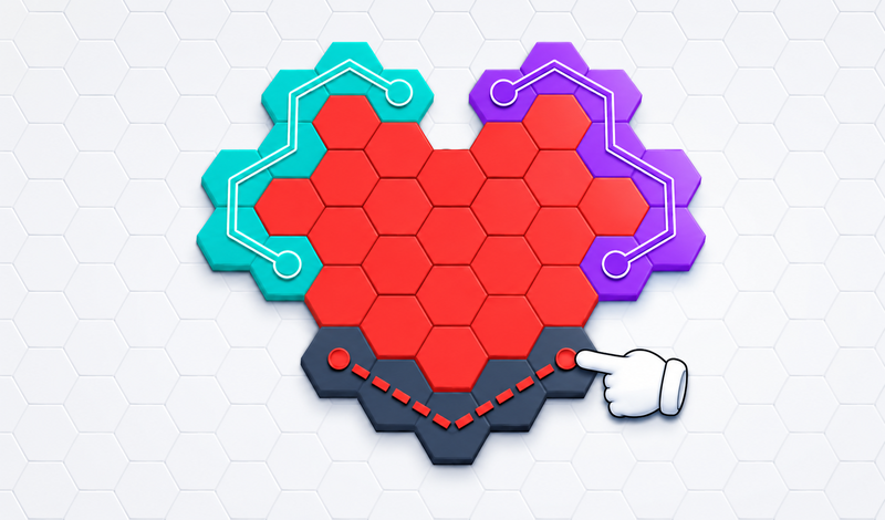 Hexa Link: Color Puzzle game cover