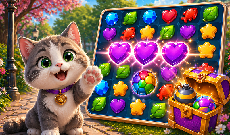 Match 3 : Cat walk game cover