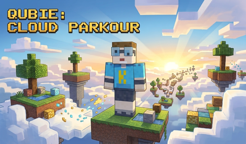 Qubie: Cloud Parkour game cover