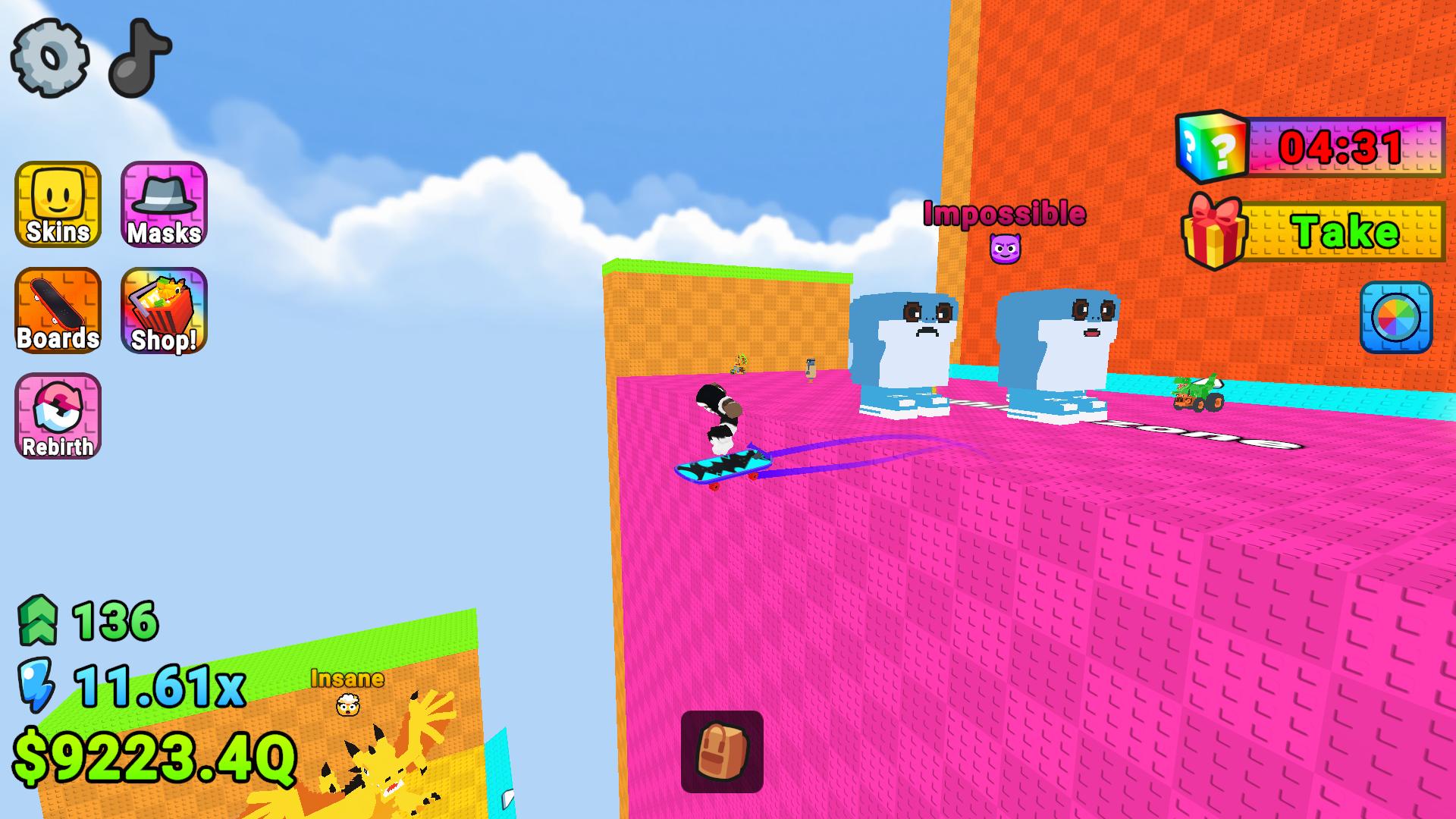 Obby: Skate For Brainrots screenshot